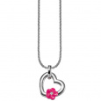 Přívěsek Esprit Flower Heart Pink ESNL-91670B