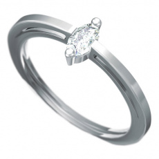 Zásnubní prsten Dianka 809, materiál bílé zlato 585/1000, zirkon ovál 5x3mm, váha: u velikosti 54mm Zásnubní prsten Dianka 809, materiál bílé zlato 585/1000, zirkon ovál 5x3mm, váha: u velikosti 54mm