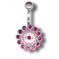 Piercing s krystaly Swarovski Flower04 E Piercing s krystaly Swarovski Flower04 E