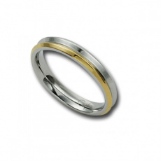 Prsten z chirurgické oceli RSCL29-GOLD