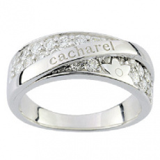 Stříbrný prsten Cacharel CSR169Z, materiál stříbro 925/1000, zirkon, váha: 5.75g
