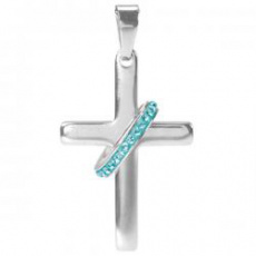 Přívěsek s krystaly Swarovski PSSW02-AQUA