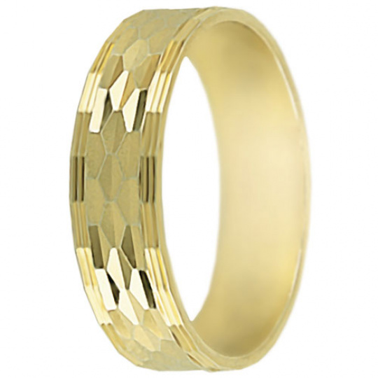 Snubní prsteny kolekce P2/G, materiál žluté zlato 585/1000 , váha: u velikosti 54mm - 2.40g