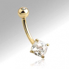 Zlatý piercing ZPP015, materiál 14-ti karátové žluté zlato, zirkon, váha: 1.07g Zlatý piercing ZPP015, materiál 14-ti karátové žluté zlato, zirkon, váha: 1.07g