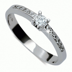 Briliantový prsten Danfil DF1917, materiál bílé zlato 585/1000, 13x briliant SI1/G = 0.158 ct, váha: Briliantový prsten Danfil DF1917, materiál bílé zlato 585/1000, 13x briliant SI1/G = 0.158 ct, váha: