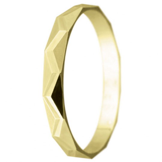Snubní prsteny kolekce SP2-D, materiál žluté zlato 585/1000 , váha: u velikosti 54mm - 2.00g