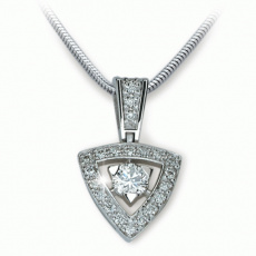 Briliantový přívěsek Danfil DF1991, materiál bílé zlato 585/1000, 23x briliant SI1/G = 0.410 ct, vá Briliantový přívěsek Danfil DF1991, materiál bílé zlato 585/1000, 23x briliant SI1/G = 0.410 ct, vá