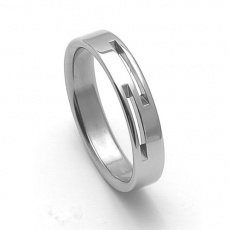 Pánský ocelový snubní prsten RZ85015